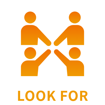 チームワークのアイコン｜こんな方を募集しております